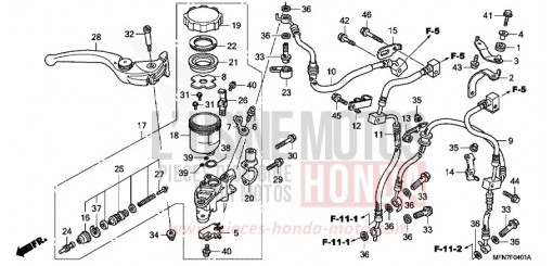 MAITRE-CYLINDRE FREIN AV. (CB1000RA) CB1000RAC de 2012